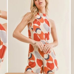 Sage the Label Open Back Romper NWT